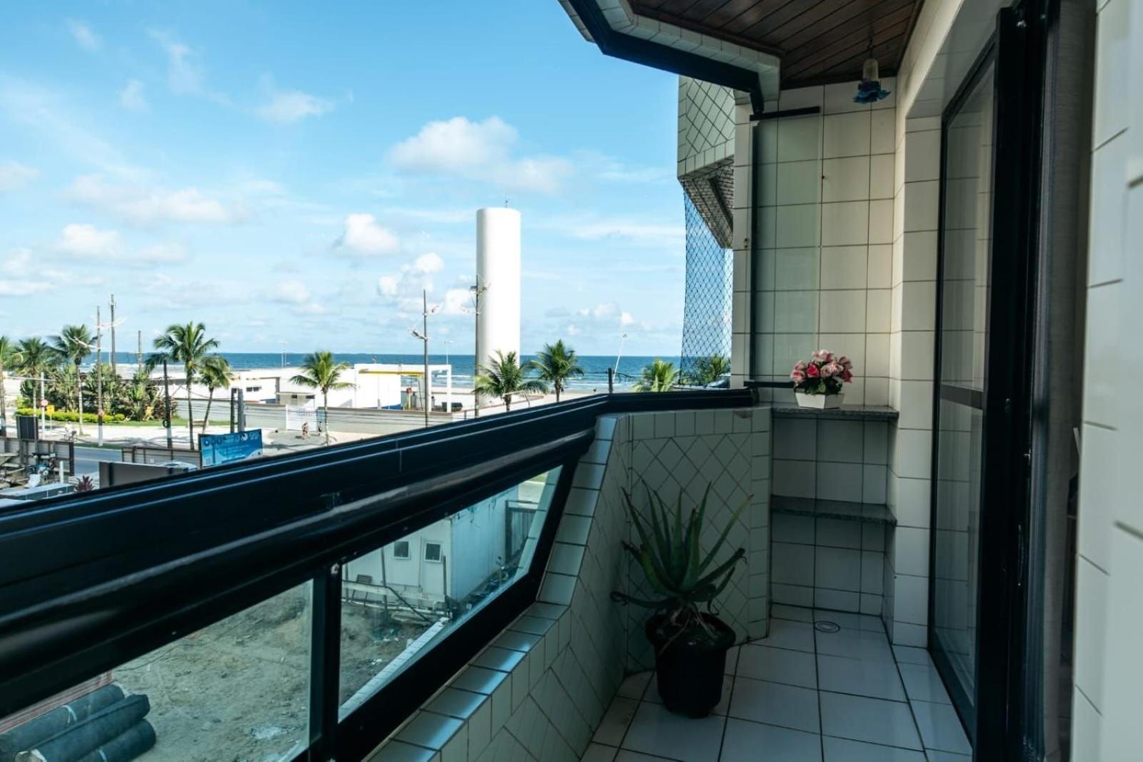 Frente Vista Mar Com Varanda Wi Fi 300Mbps E 10M Da Praia Da Tupi - Estacionamento Gratuito Praia Grande  Exterior foto