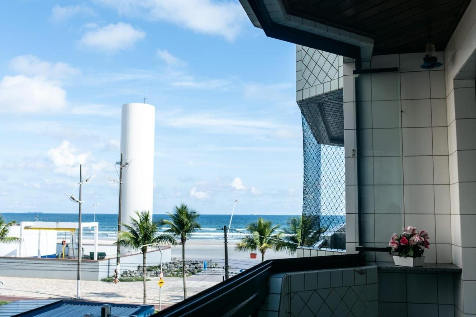 Frente Vista Mar Com Varanda Wi Fi 300Mbps E 10M Da Praia Da Tupi - Estacionamento Gratuito Praia Grande  Exterior foto